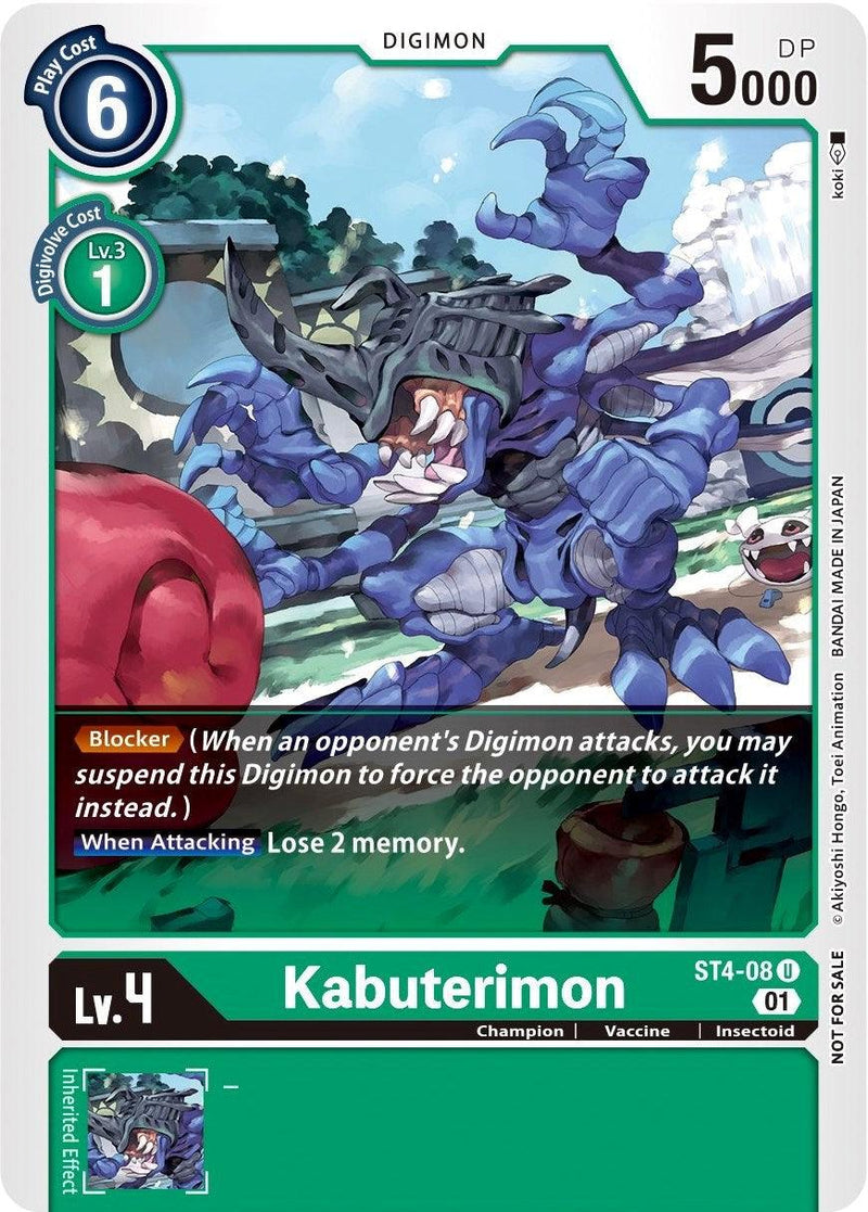 Kabuterimon [ST4-08] (Winner Pack Xros Encounter) [Starter Deck: Giga Green Promos] - Paradise Hobbies LLC