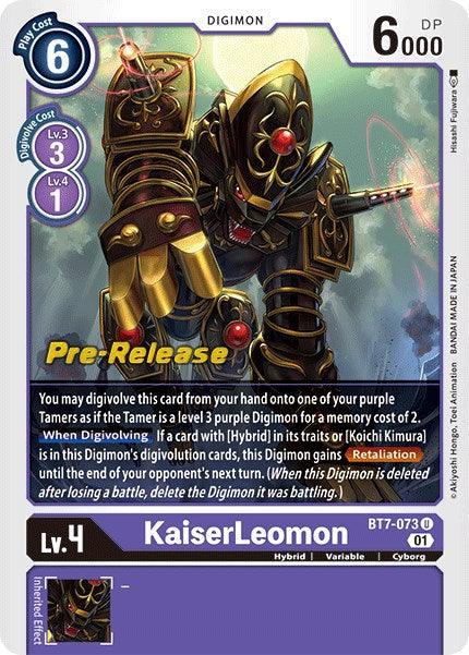 KaiserLeomon [BT7-073] [Next Adventure Pre-Release Cards] - Paradise Hobbies LLC