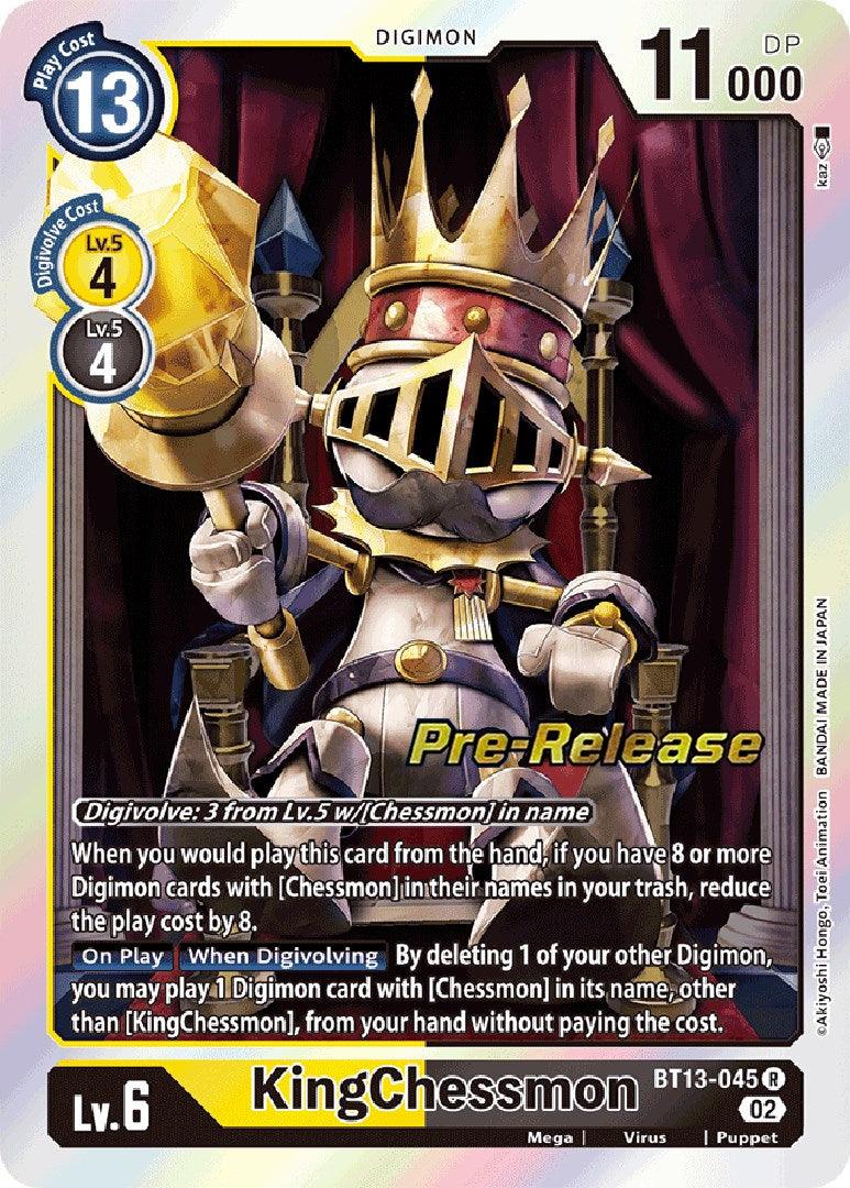 KingChessmon [BT13-045] [Versus Royal Knight Booster Pre-Release Cards] - Paradise Hobbies LLC