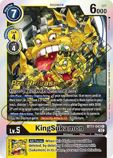 KingSukamon [BT11-043] [Dimensional Phase Pre-Release Promos] - Paradise Hobbies LLC