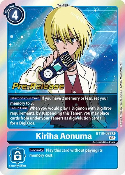 Kiriha Aonuma [BT10-088] [Xros Encounter Pre-Release Cards] - Paradise Hobbies LLC