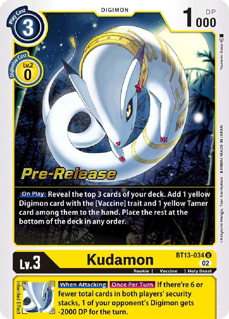 Kudamon [BT13-034] [Versus Royal Knight Booster Pre-Release Cards] - Paradise Hobbies LLC