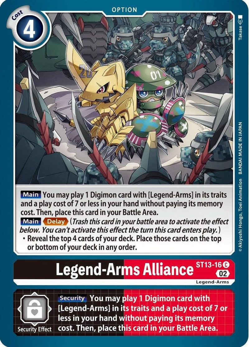 Legend-Arms Alliance [ST13-16] [Starter Deck: Ragnaloardmon] - Paradise Hobbies LLC