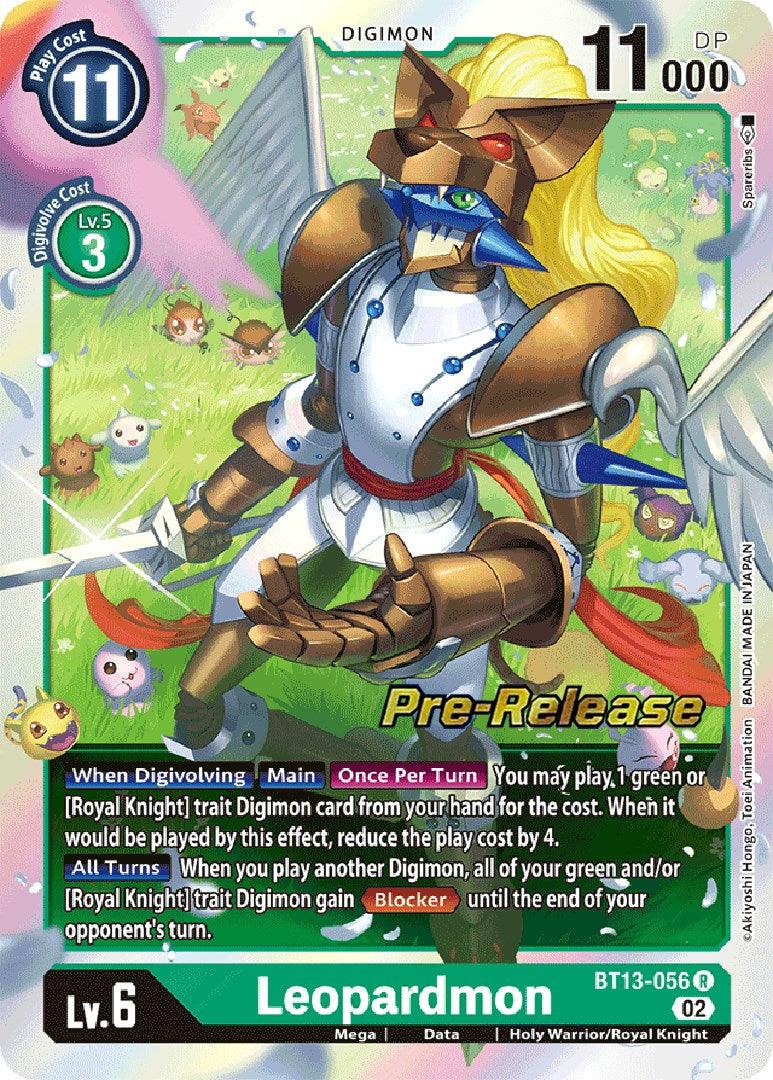 Leopardmon [BT13-056] [Versus Royal Knight Booster Pre-Release Cards] - Paradise Hobbies LLC