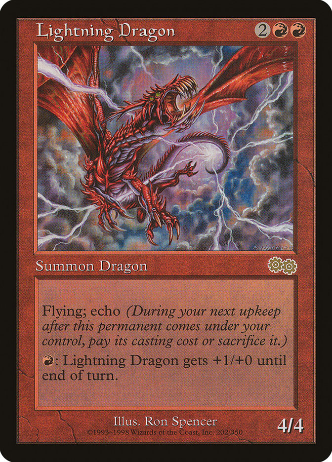 Lightning Dragon [Urza's Saga] - Paradise Hobbies LLC