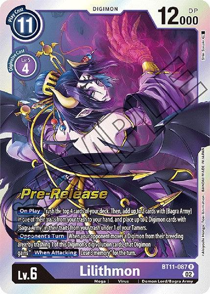 Lilithmon [BT11-087] [Dimensional Phase Pre-Release Promos] - Paradise Hobbies LLC