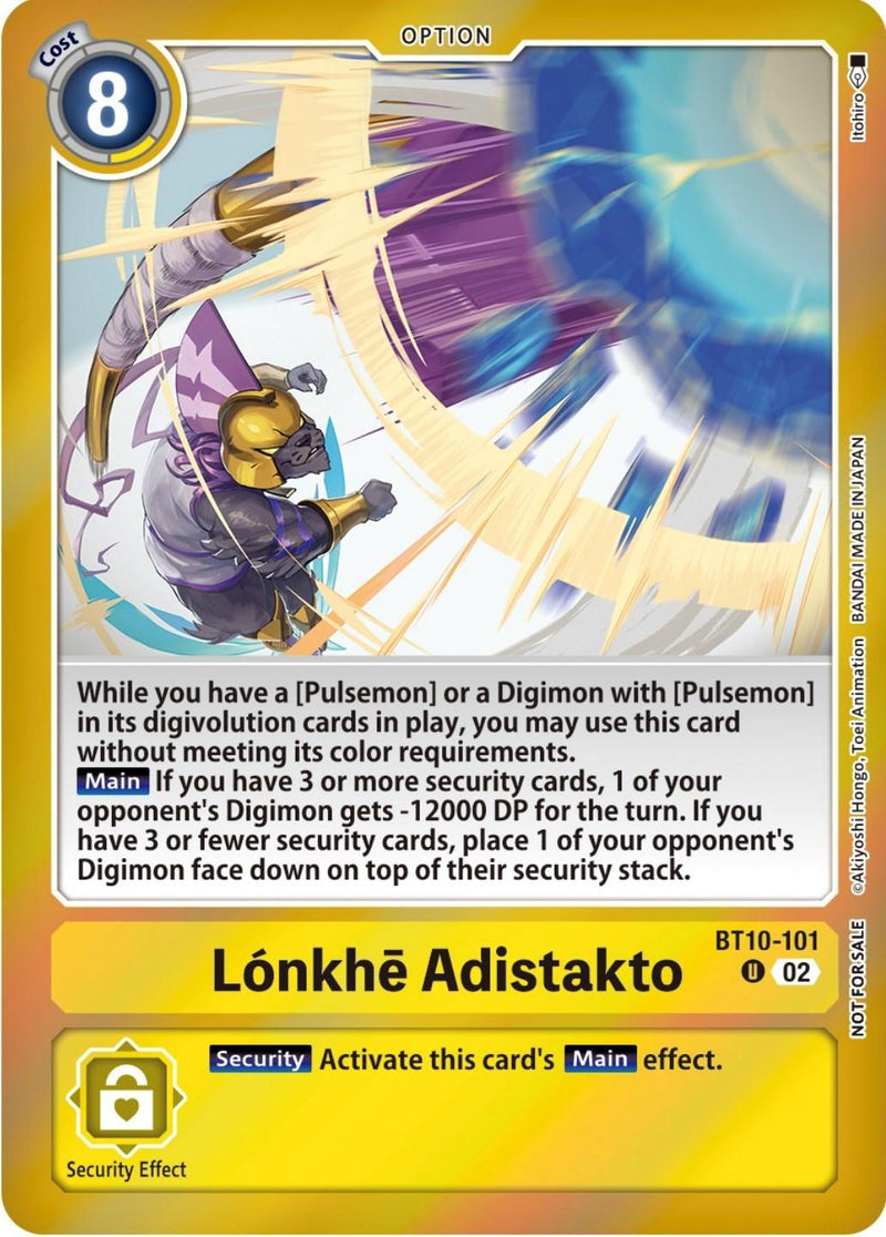 Lonkhe Adistakto [BT10-101] (Event Pack 5) [Xros Encounter Pre-Release Cards] - Paradise Hobbies LLC