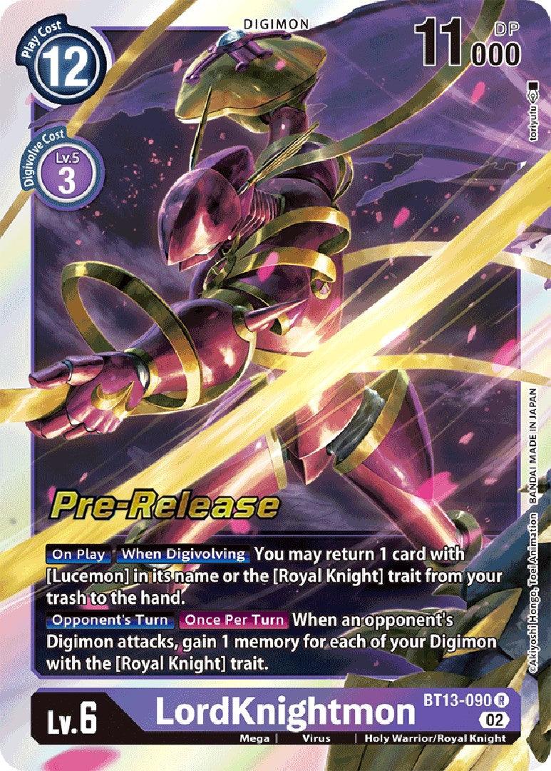 LordKnightmon [BT13-090] [Versus Royal Knight Booster Pre-Release Cards] - Paradise Hobbies LLC