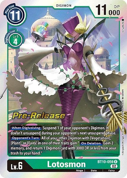 Lotosmon [BT10-056] [Xros Encounter Pre-Release Cards] - Paradise Hobbies LLC