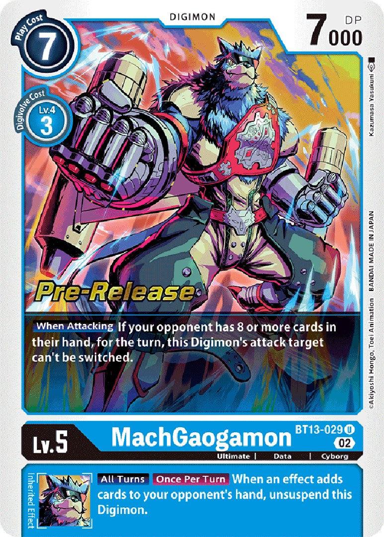 MachGaogamon [BT13-029] [Versus Royal Knight Booster Pre-Release Cards] - Paradise Hobbies LLC