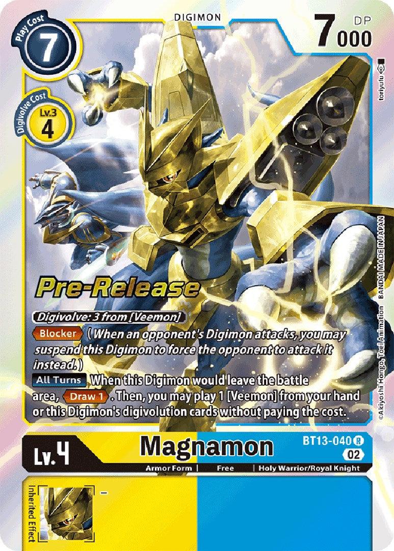 Magnamon [BT13-040] [Versus Royal Knight Booster Pre-Release Cards] - Paradise Hobbies LLC