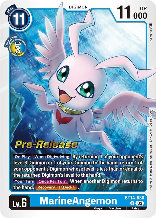 MarineAngemon [BT14-030] [Blast Ace Pre-Release Cards] - Paradise Hobbies LLC