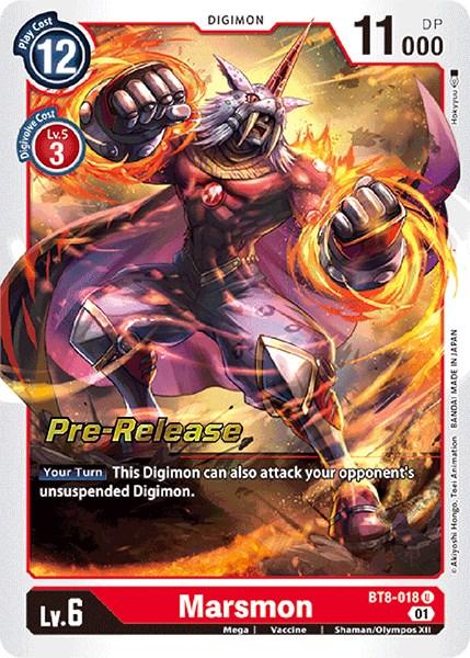 Marsmon [BT8-018] [New Awakening Pre-Release Cards] - Paradise Hobbies LLC