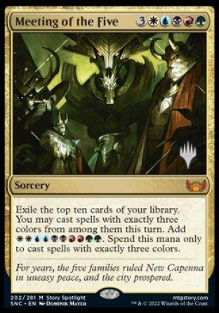 Meeting of the Five (Promo Pack) [Streets of New Capenna Promos] - Paradise Hobbies LLC