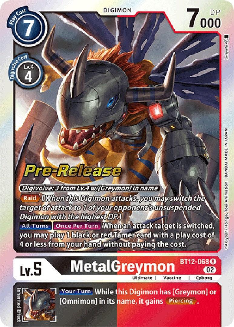 MetalGreymon [BT12-068] [Across Time Pre-Release Cards] - Paradise Hobbies LLC