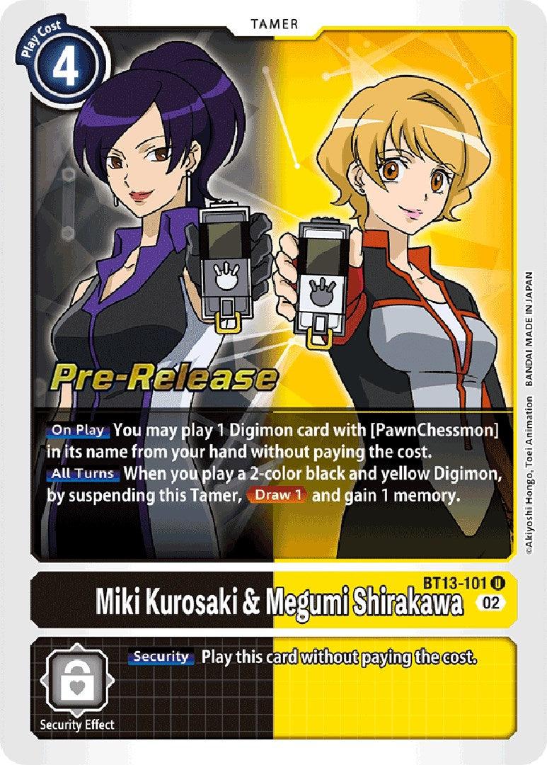 Miki Kurosaki & Megumi Shirakawa [BT13-101] [Versus Royal Knight Booster Pre-Release Cards] - Paradise Hobbies LLC