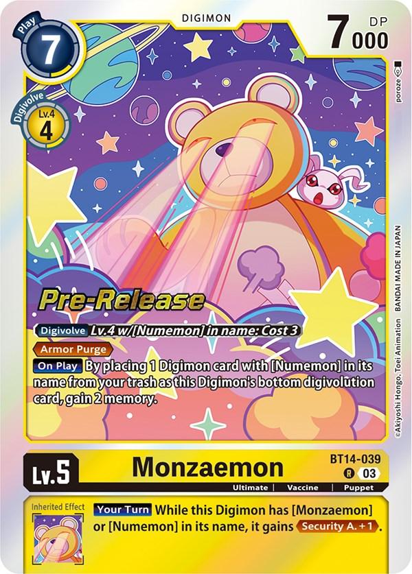 Monzaemon [BT14-039] [Blast Ace Pre-Release Cards] - Paradise Hobbies LLC