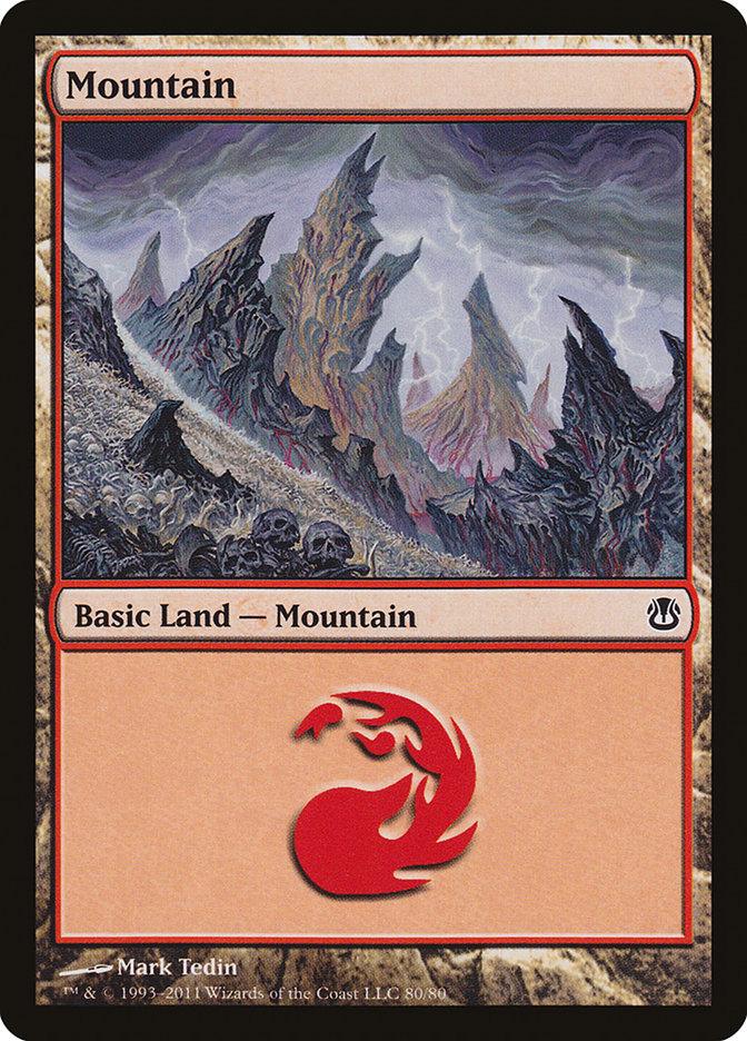 Mountain (80) [Duel Decks: Ajani vs. Nicol Bolas] - Paradise Hobbies LLC