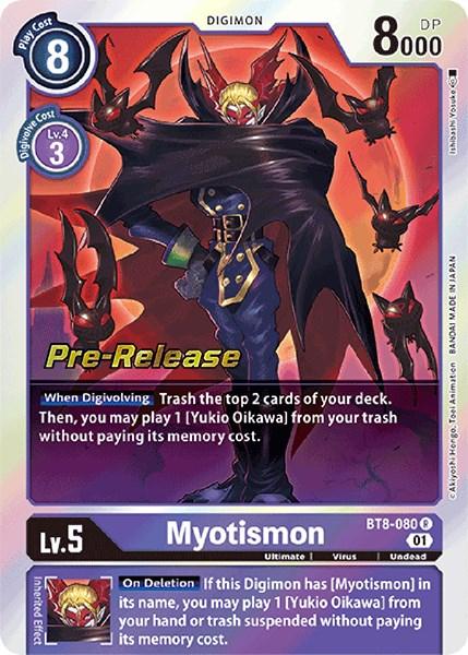 Myotismon [BT8-080] [New Awakening Pre-Release Cards] - Paradise Hobbies LLC