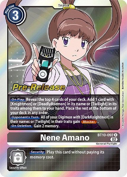 Nene Amano [BT10-092] [Xros Encounter Pre-Release Cards] - Paradise Hobbies LLC