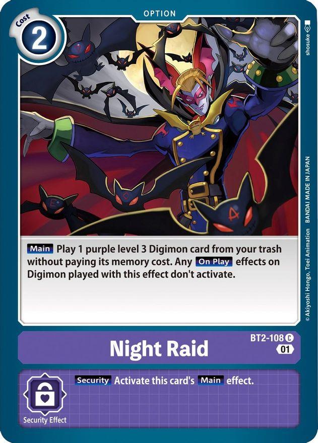 Night Raid [BT2-108] [Starter Deck: Parallel World Tactician] - Paradise Hobbies LLC