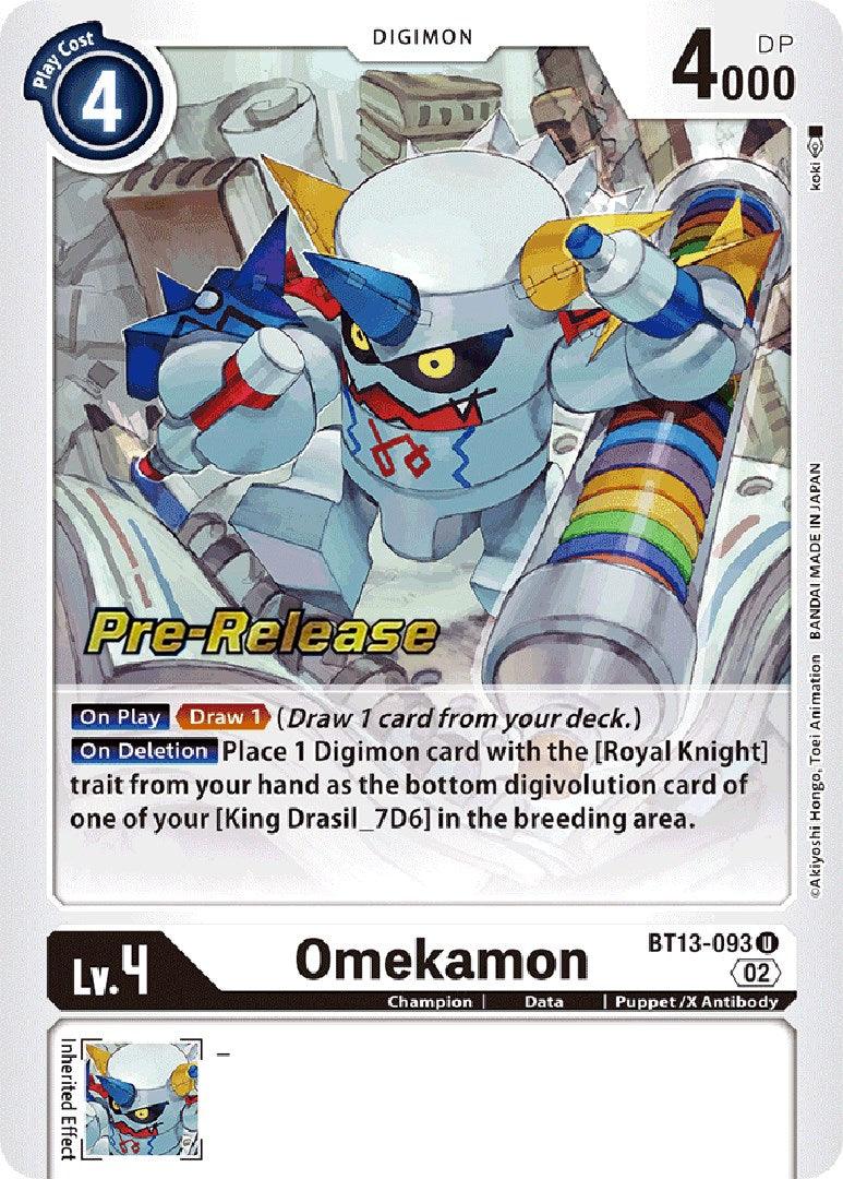 Omekamon [BT13-093] [Versus Royal Knight Booster Pre-Release Cards] - Paradise Hobbies LLC