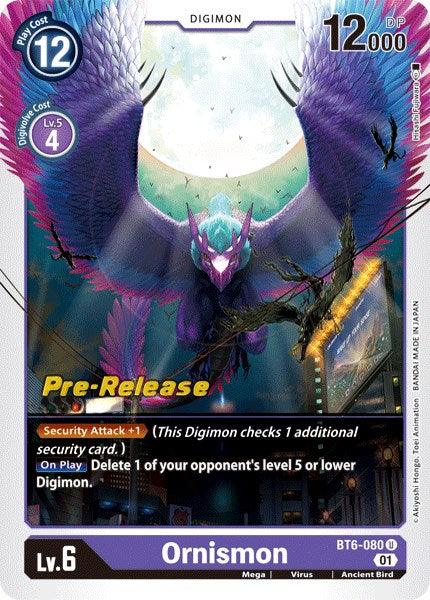 Ornismon [BT6-080] [Double Diamond Pre-Release Cards] - Paradise Hobbies LLC