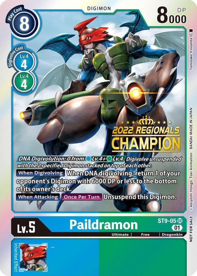 Paildramon [ST9-05] (2022 Championship Offline Regional) (Online Champion) [Starter Deck: Ultimate Ancient Dragon Promos] - Paradise Hobbies LLC