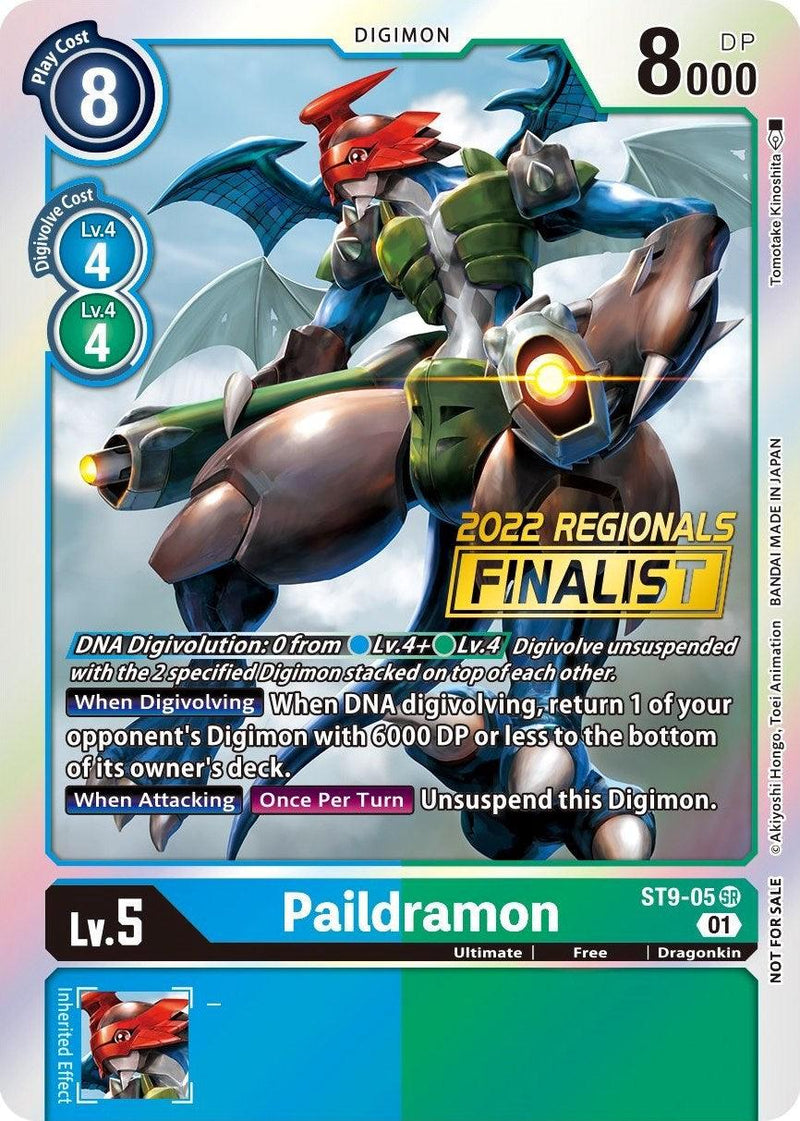 Paildramon [ST9-05] (2022 Championship Offline Regional) (Online Finalist) [Starter Deck: Ultimate Ancient Dragon Promos] - Paradise Hobbies LLC