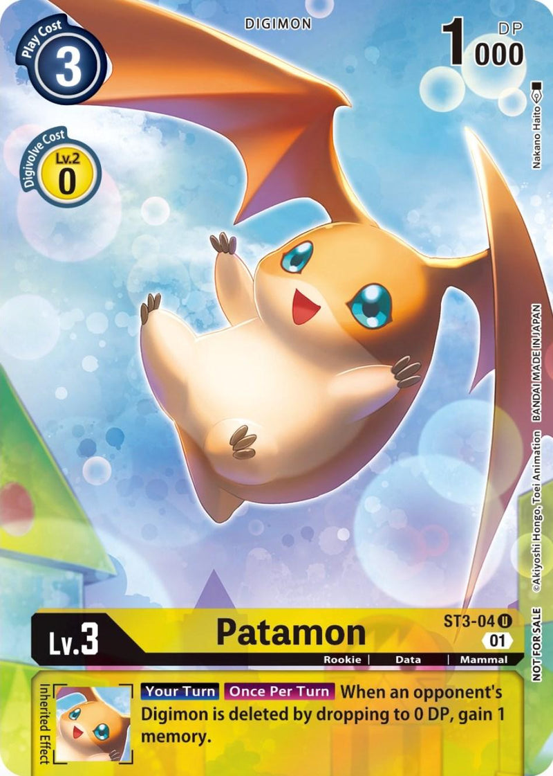 Patamon [ST3-04] (Official Tournament Pack Vol.9) [Starter Deck: Heaven's Yellow Promos] - Paradise Hobbies LLC