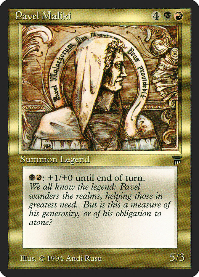 Pavel Maliki [Legends] - Paradise Hobbies LLC