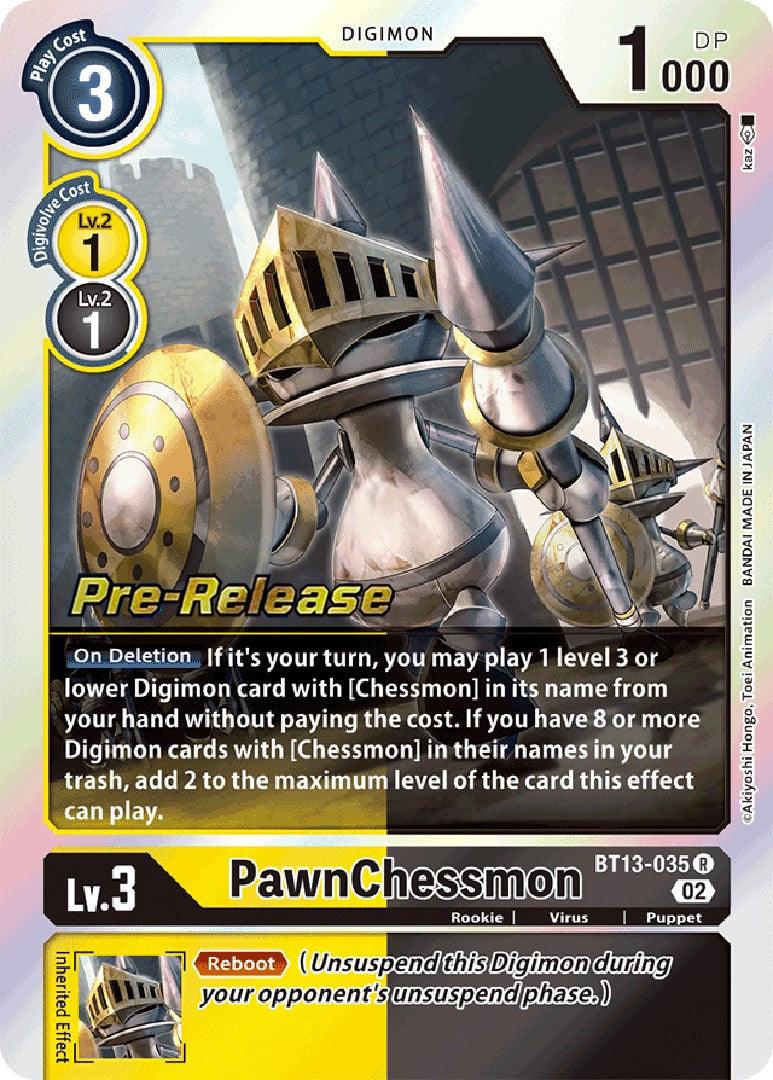 PawnChessmon [BT13-035] [Versus Royal Knight Booster Pre-Release Cards] - Paradise Hobbies LLC