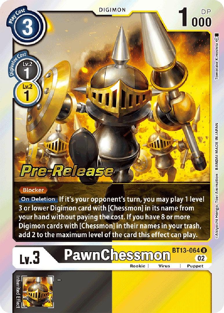 PawnChessmon [BT13-064] [Versus Royal Knight Booster Pre-Release Cards] - Paradise Hobbies LLC