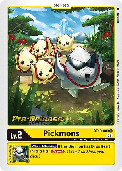 Pickmons [BT10-003] [Xros Encounter Pre-Release Cards] - Paradise Hobbies LLC