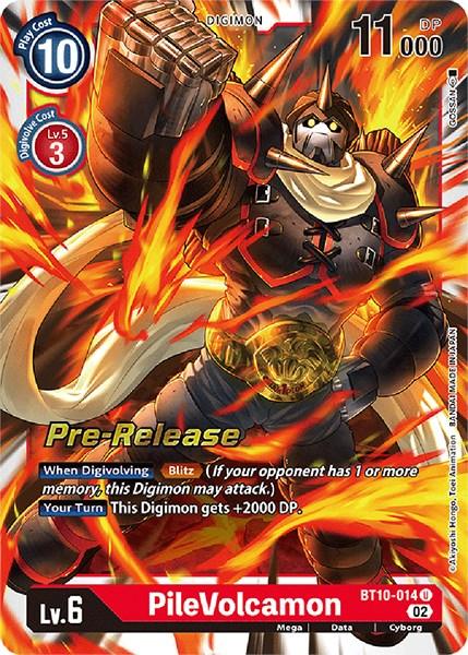 PileVolcamon [BT10-014] [Xros Encounter Pre-Release Cards] - Paradise Hobbies LLC