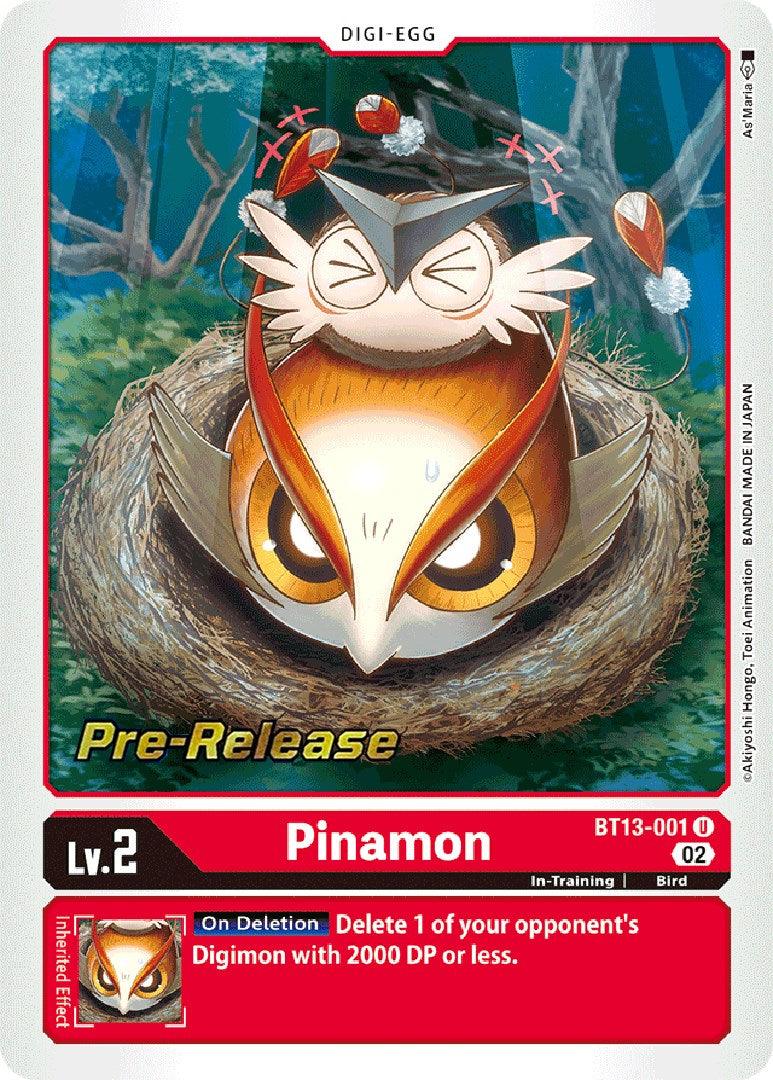 Pinamon [BT13-001] [Versus Royal Knight Booster Pre-Release Cards] - Paradise Hobbies LLC