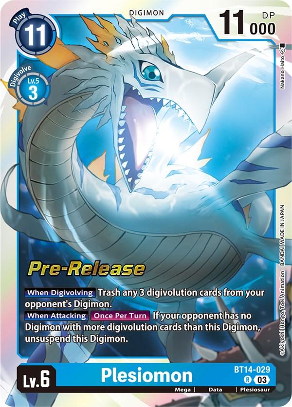 Plesiomon [BT14-029] [Blast Ace Pre-Release Cards] - Paradise Hobbies LLC