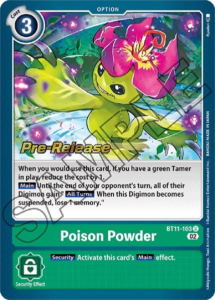 Poison Powder [BT11-103] [Dimensional Phase Pre-Release Promos] - Paradise Hobbies LLC