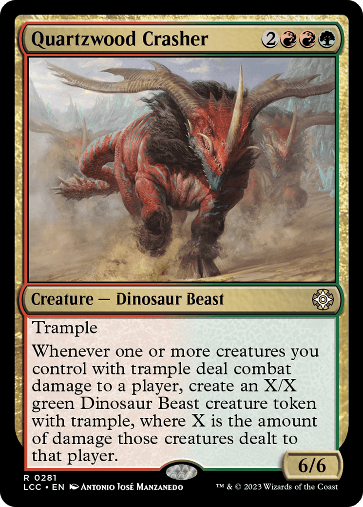 Quartzwood Crasher [The Lost Caverns of Ixalan Commander] - Paradise Hobbies LLC