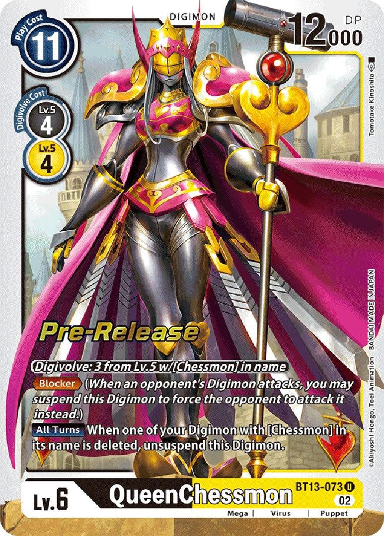 QueenChessmon [BT13-073] [Versus Royal Knight Booster Pre-Release Cards] - Paradise Hobbies LLC