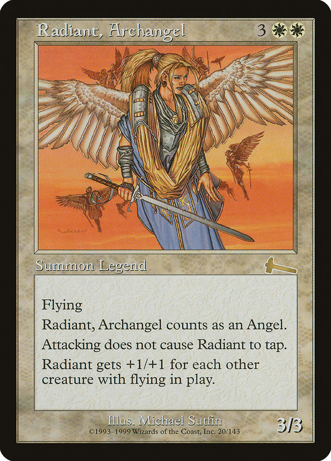 Radiant, Archangel [Urza's Legacy] - Paradise Hobbies LLC