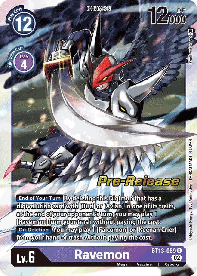 Ravemon [BT13-089] [Versus Royal Knight Booster Pre-Release Cards] - Paradise Hobbies LLC