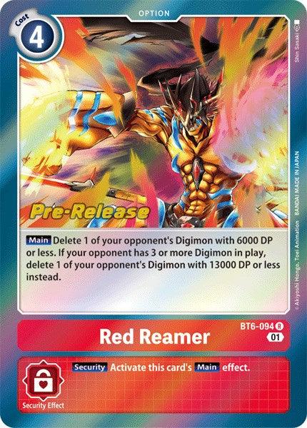 Red Reamer [BT6-094] [Double Diamond Pre-Release Cards] - Paradise Hobbies LLC