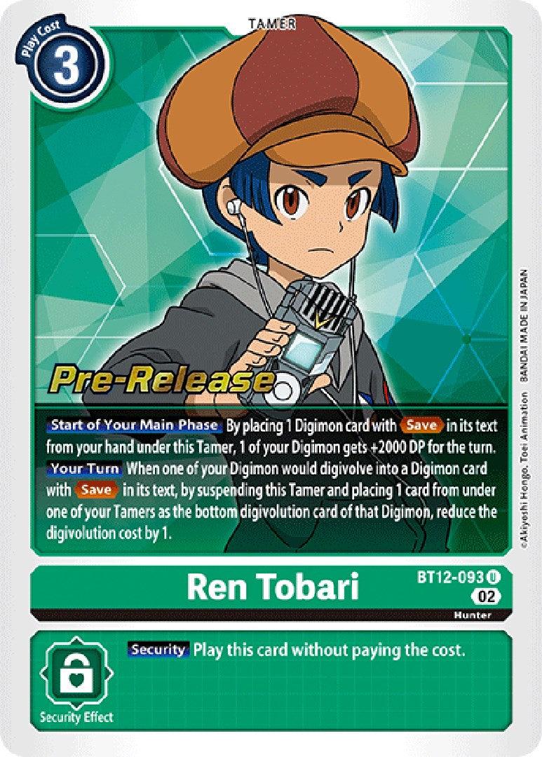 Ren Tobari [BT12-093] [Across Time Pre-Release Cards] - Paradise Hobbies LLC