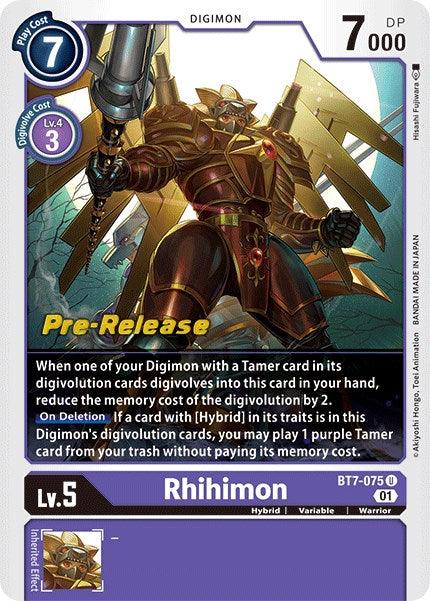 Rhihimon [BT7-075] [Next Adventure Pre-Release Cards] - Paradise Hobbies LLC