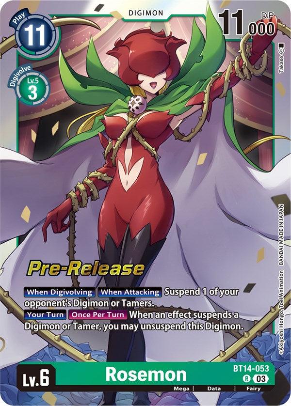 Rosemon [BT14-053] [Blast Ace Pre-Release Cards] - Paradise Hobbies LLC