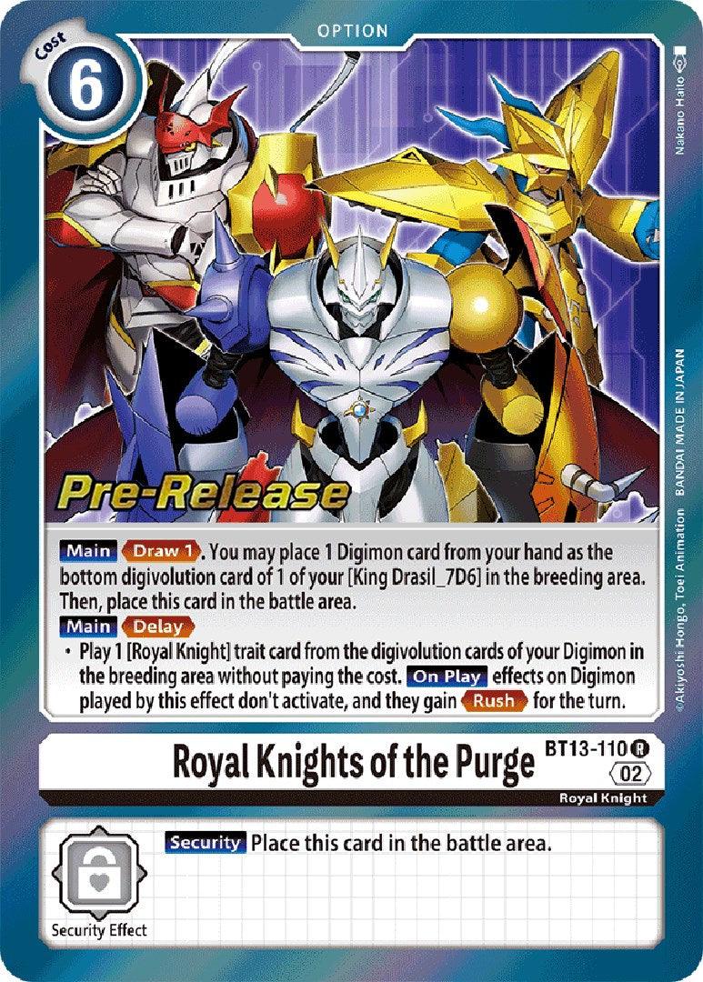 Royal Knights of the Purge [BT13-110] [Versus Royal Knight Booster Pre-Release Cards] - Paradise Hobbies LLC