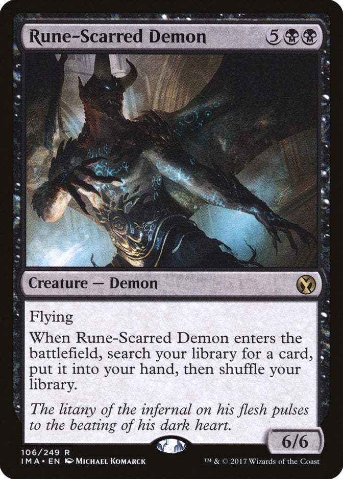 Rune-Scarred Demon [Iconic Masters] - Paradise Hobbies LLC