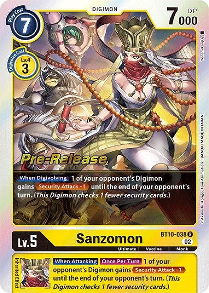 Sanzomon [BT10-038] [Xros Encounter Pre-Release Cards] - Paradise Hobbies LLC