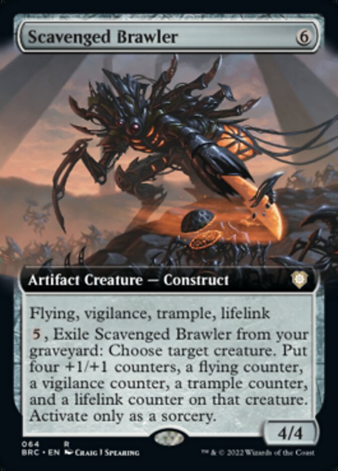 Scavenged Brawler (Extended Art) [The Brothers' War Commander] - Paradise Hobbies LLC